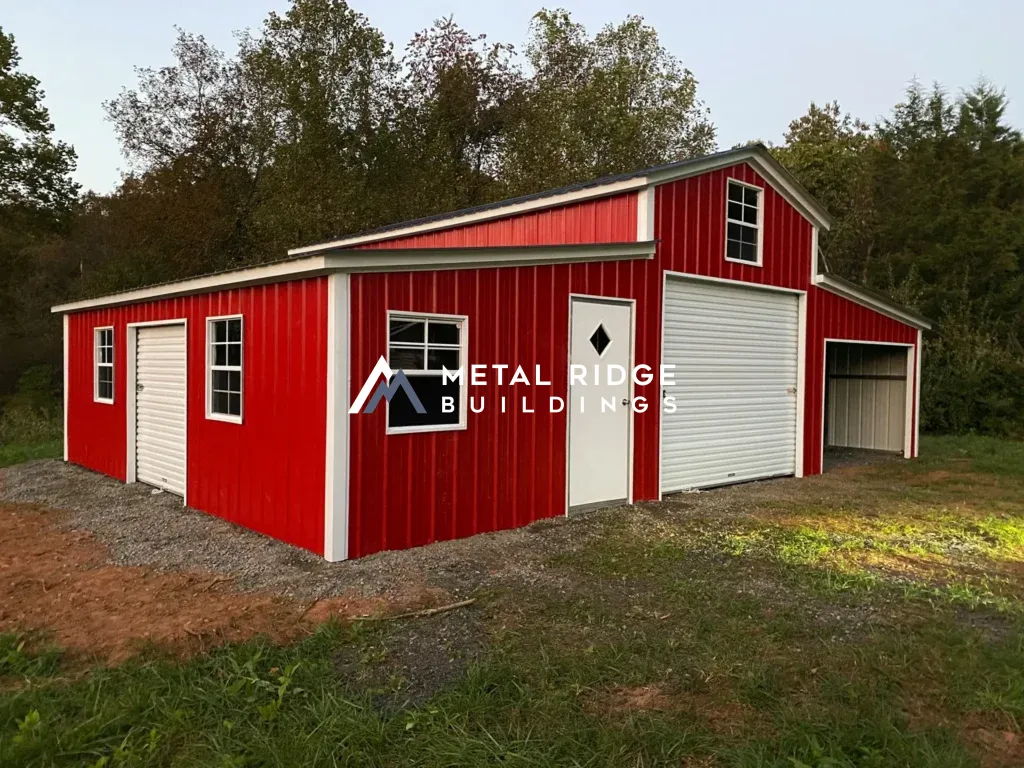 122512cmbwl-12x25x12-custom-metal-barn-workshop-w-lean-tos