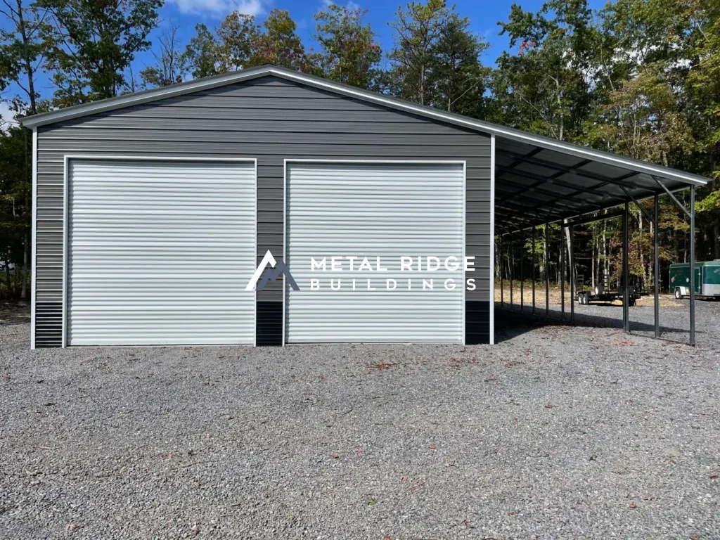 306514mgwl-30x65x14-metal-garage-w-lean-to